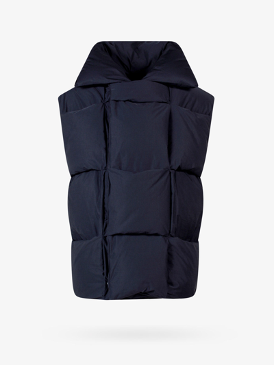 Bottega Veneta Intrecciato Gilet In Blue