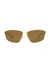 BOTTEGA VENETA NEW TRIANGLE METAL SUNGLASSES