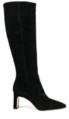Sam Edelman Sylvia Suede Knee Boots In Black