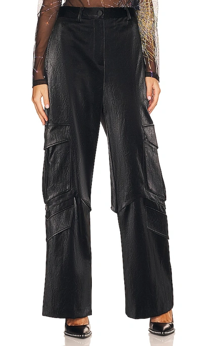 Msgm Wide Leg Cargo Pant In <p>