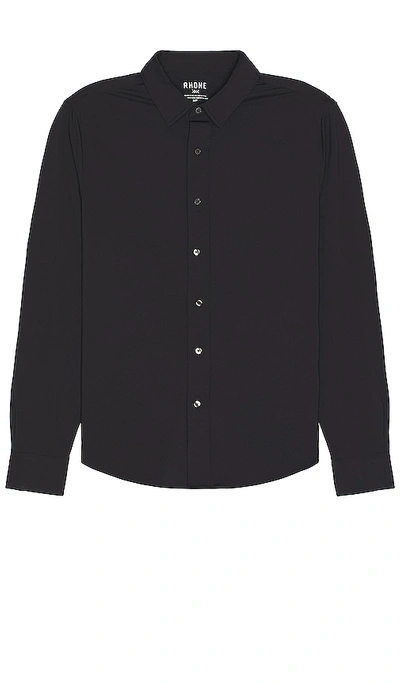 Rhone Commuter Shirt Slim Fit In Black