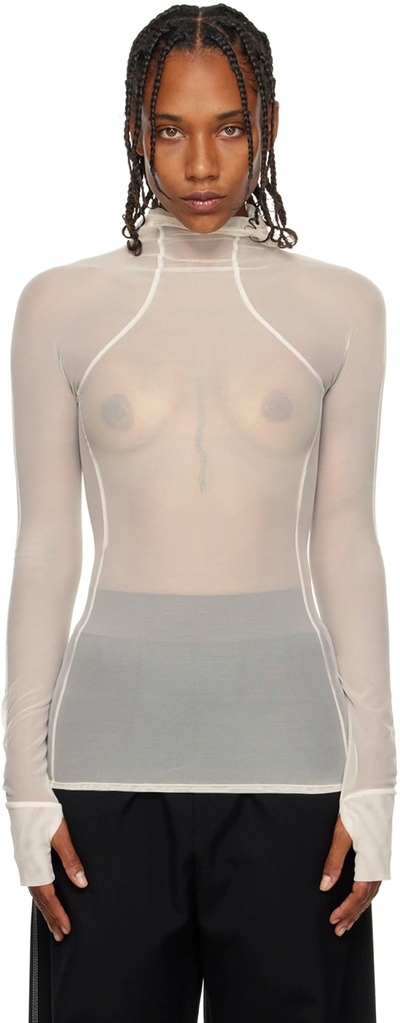 Vaara Off-white Underpinning Turtleneck In Ivory