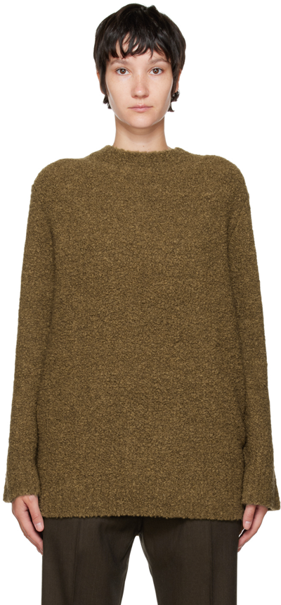 Studio Nicholson Brown Bose Sweater In Dark Lentil