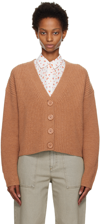 SEE BY CHLOÉ BROWN CHUNKY CARDIGAN