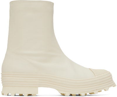 Camperlab Off-white Traktori Boots In White Natural