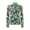 La Doublej Turtleneck In Patterned Green