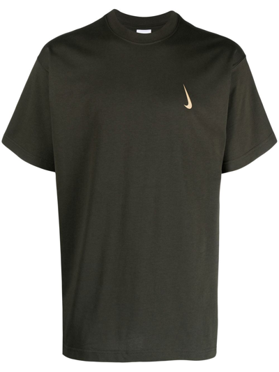 Nike Swoosh-print Short-sleeve T-shirt In 绿色