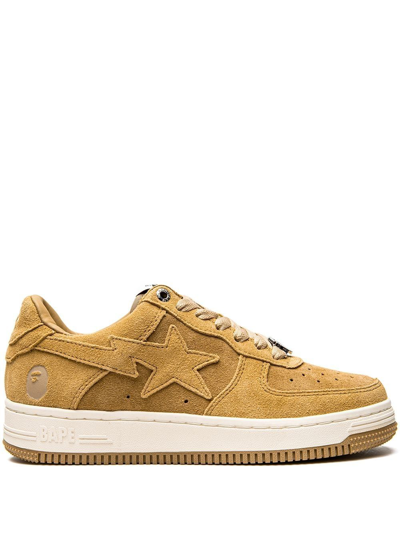 A Bathing Ape Bape Sta Low-top Trainers In Brown