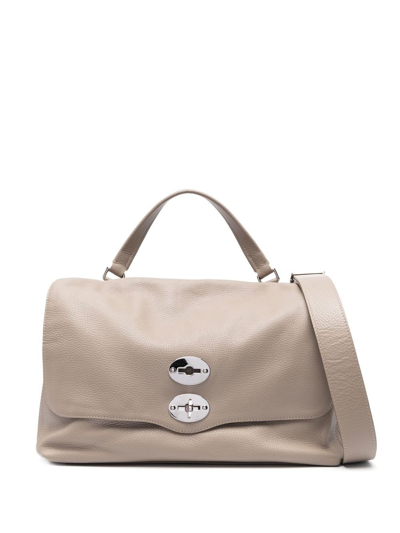 Zanellato Medium Postina Tote Bag In Gray