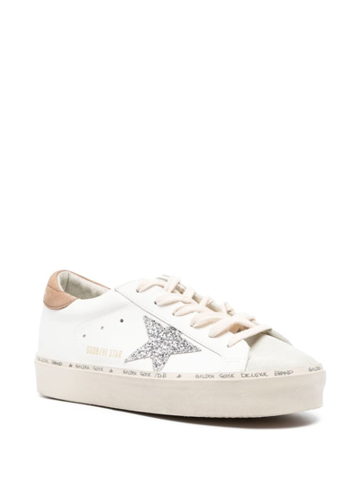 Golden Goose Hi Star Lace-up Sneakers In White