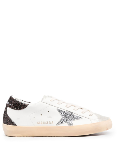 Golden Goose Super Star Low-top Sneakers In White Ice Silver