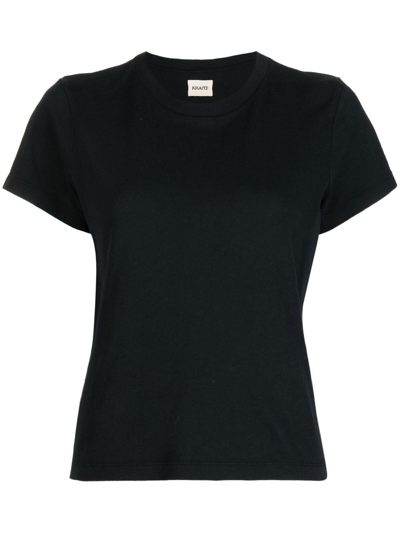 Khaite The Emmylou Cotton T-shirt In Black