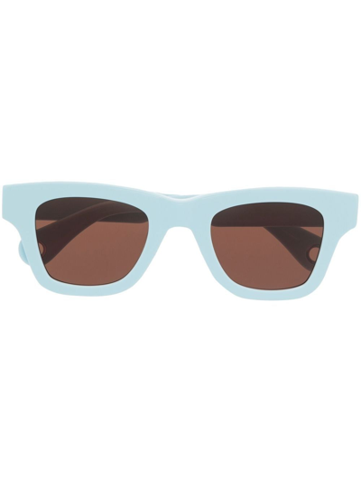 Jacquemus Les Lunettes D-frame Sunglasses In 蓝色