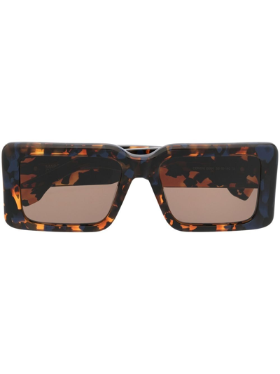 Marcelo Burlon County Of Milan Oversize-frame Tortoiseshell Sunglasses In Brown