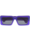 MARCELO BURLON COUNTY OF MILAN MAITEN RECTANGULAR-FRAME SUNGLASSES