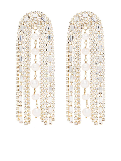 Rosantica Crystal Layered Earrings In Gold