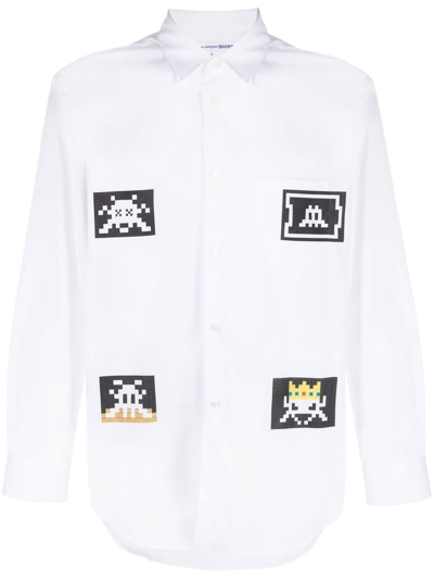 Comme Des Garçons Shirt Midi Shirt In White