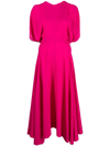 COLVILLE DRAPED MID-LENGTH DRESS