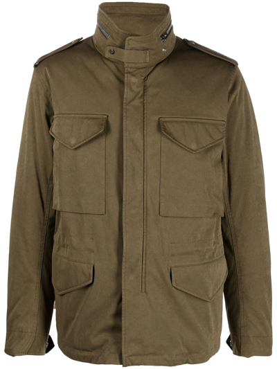 Ten C Flap-pocket Military Jacket In 绿色