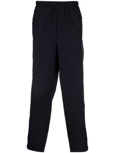 Comme Des Garçons Shirt Elasticated Cropped Trousers In Black