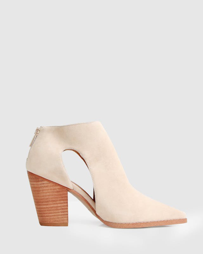 Belle & Bloom Midnight Special Suede Ankle Boot - Sand In Brown