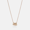 Coach Outlet Signature Enamel Necklace In Multi