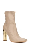 Torgeis Chiara Square Toe Bootie In Natural