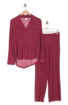 Nordstrom Rack Tranquility Long Sleeve Shirt & Pants Two-piece Pajama Set In Red Lollipop