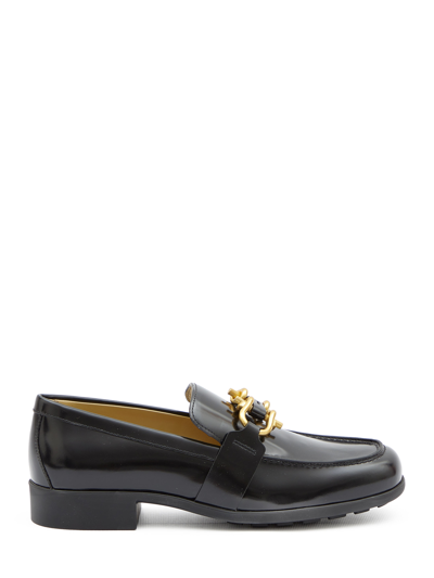 Bottega Veneta Monsieur Leather Loafers In Black