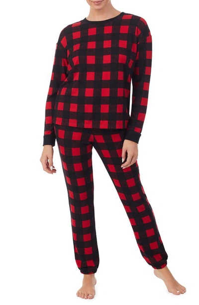 Room Service Pjs Print Pajamas In Red Chk