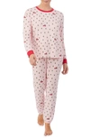 Room Service Pjs Print Pajamas In Pinkprt