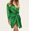 Ser.o.ya Silk Demi Mini Dress In Amazon In Multi