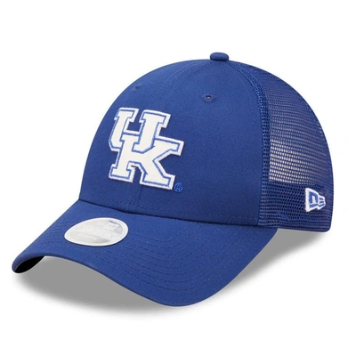 New Era Women's  Blue Kentucky Wildcats 9fortyâ Logo Spark Trucker Snapback Hat