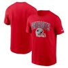 Nike Red New England Patriots Team Athletic T-shirt In Red