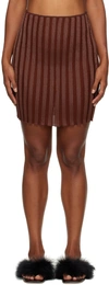 A. Roege Hove Burgundy Katrine Miniskirt In Chesntut