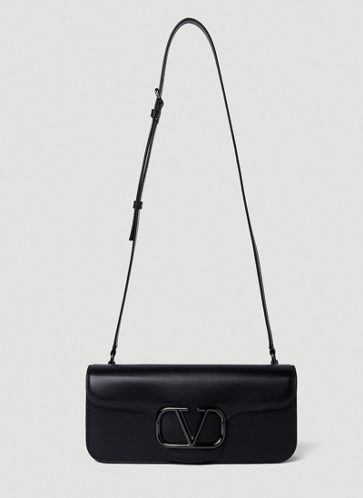 Valentino Garavani Vlogo Shoulder Bag In Black