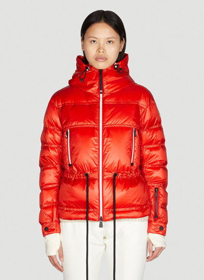 Moncler Theys Quilted Down Jacket In Red