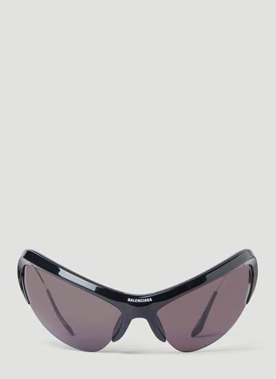 Balenciaga Wire Cat 0232s Sunglasses In Black