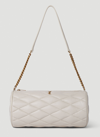 Saint Laurent Sade Ysl Medium Tube Shoulder Bag In White