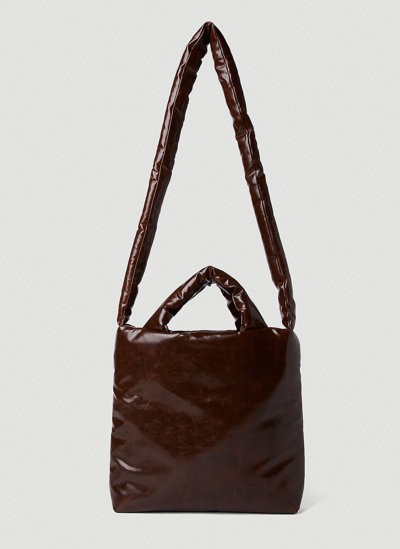 Kassl Editions Pillow Oil Small Tote Bag In Brown