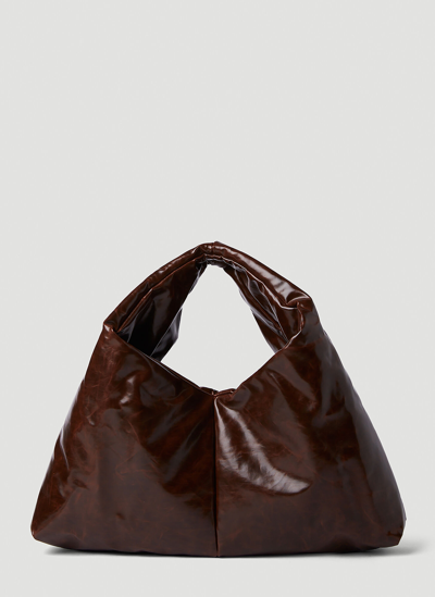 Kassl Editions Anchor Small Handbag In Dark Brown
