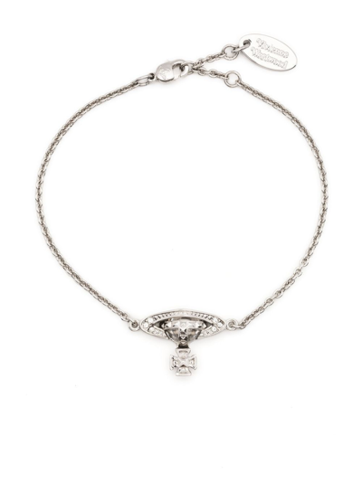 Vivienne Westwood Orb-charm Bracelet In Silver