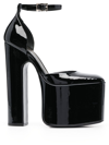 Valentino Garavani Discobox Patent-leather Platform Heels In Black