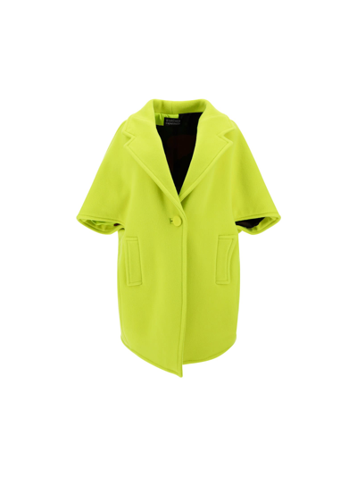 Gianluca Capannolo Linda Short-sleeve Coat In Lime