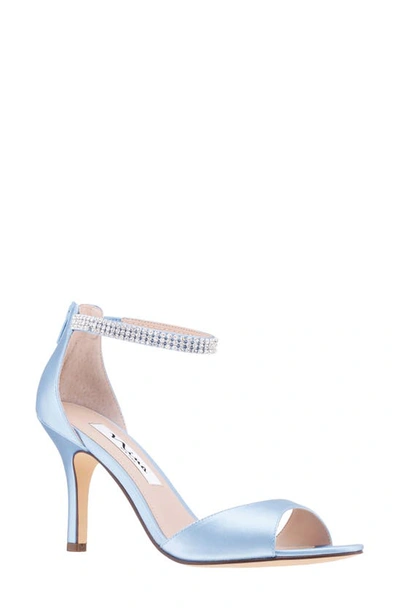 Nina Volanda Ankle Strap Sandal In Sky Blue