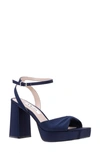 Nina Women's Stacie Platform Evening Sandal Women's Shoes In New Navy