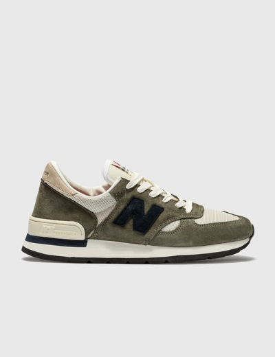 New Balance Herren Made In Usa 990 In Grau/blau, Leather, Grösse 46.5 In Grey