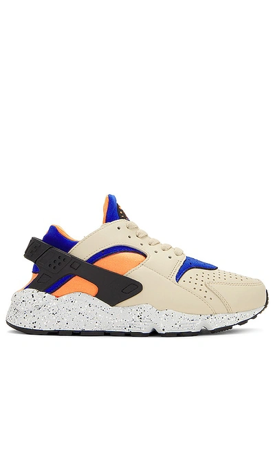 Nike Air Huarache In Rattan  Hyper Royal & Bright Mandarin