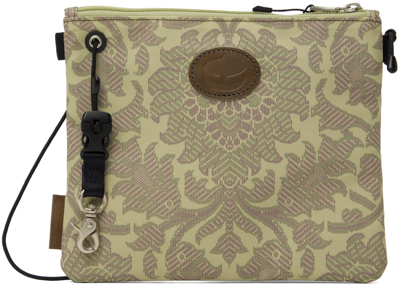 Master-piece Co Green & Purple Rajabrook Edition Sakosh Bag In Beige