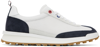 THOM BROWNE NAVY TECH RUNNER LOW TOP SNEAKERS